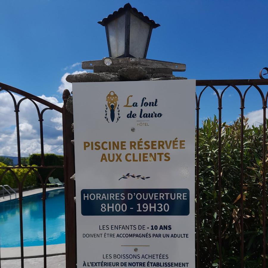 Hotel Font De Lauro Saumane-de-Vaucluse Bagian luar foto